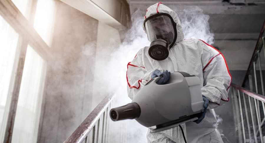 Sanitización con nebulización